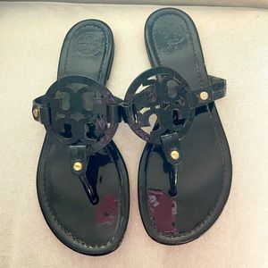 Tory Burch Miller Patent Leather Black Size 9